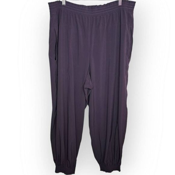 Athleta Plus Size Women’s Purple Dusk Violet Savannah Joggers size 18 - Picture 2 of 9